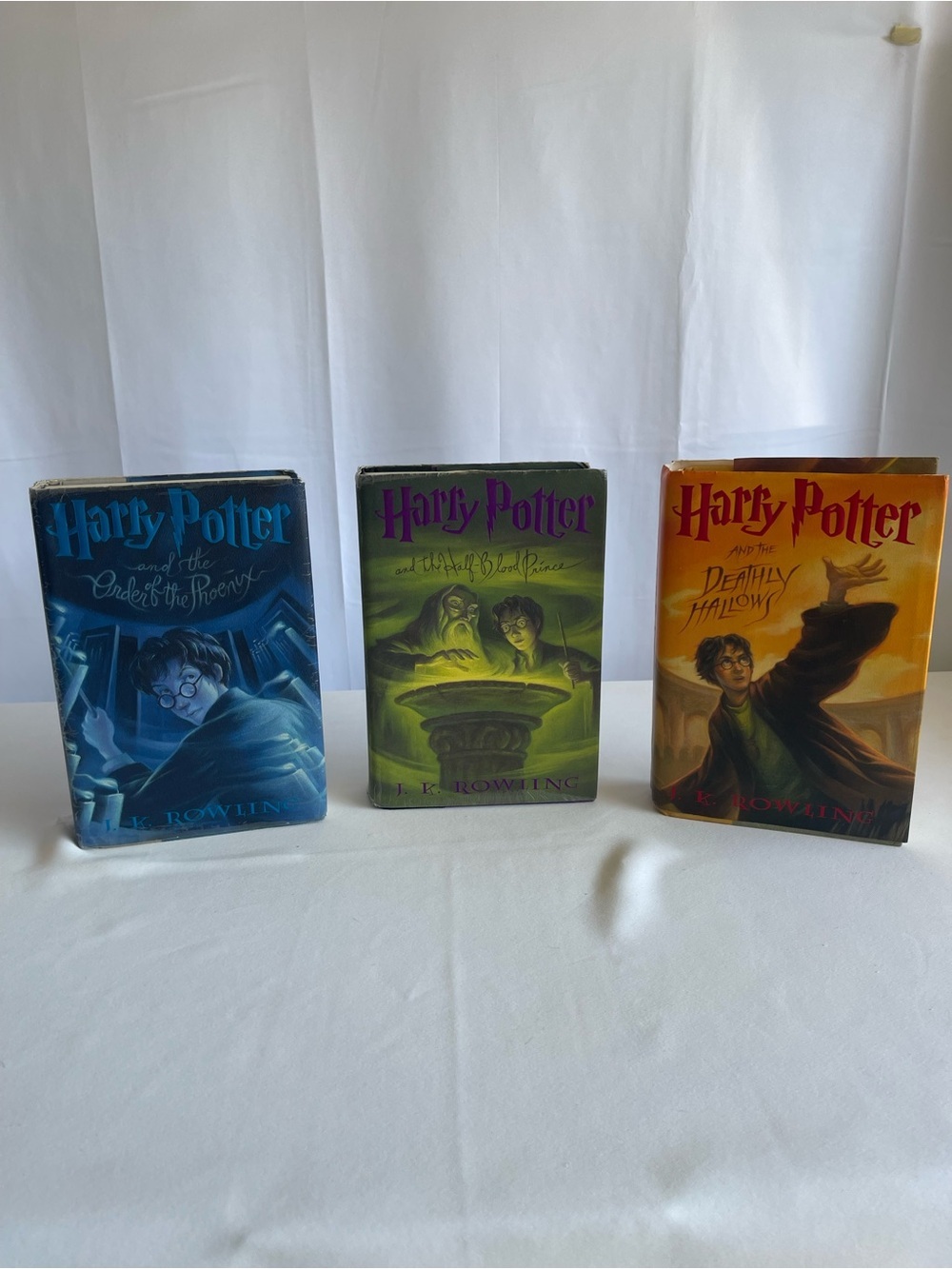 Harry Potter Hardcover Book Set - Blue, Green, Orange Covers